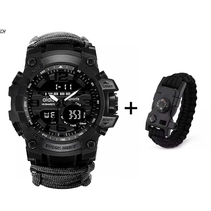 LED Military Sports Watch WEM Support (www.WEM.support)