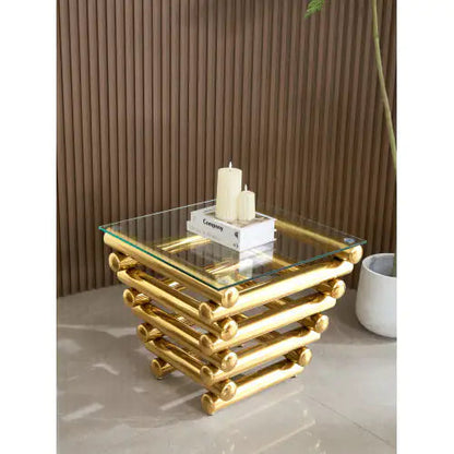Square Modern Stainless Steel End Table WEM Support (www.WEM.support)