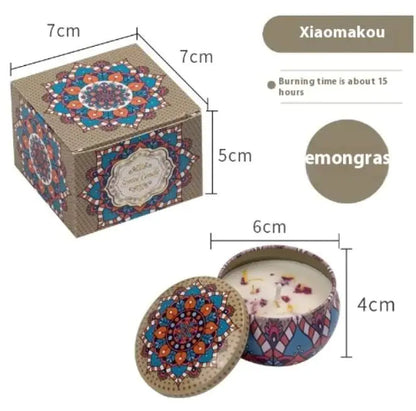 Dried Flower Fragrance Candle Flower Fragrance Incense Candle WEM Support (www.WEM.support)