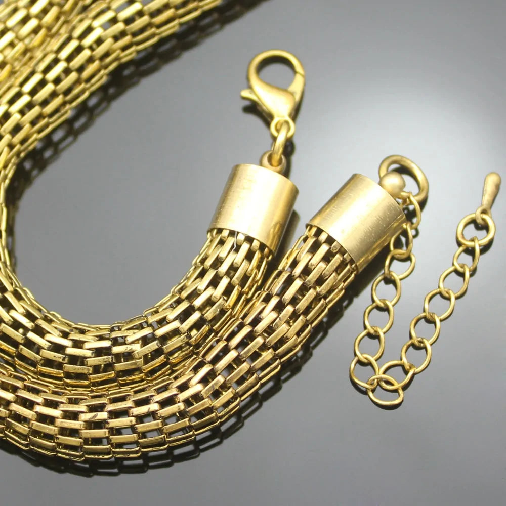 Egyptian Cleopatra Snake Serpent Mesh Chain WEM Support (www.WEM.support)