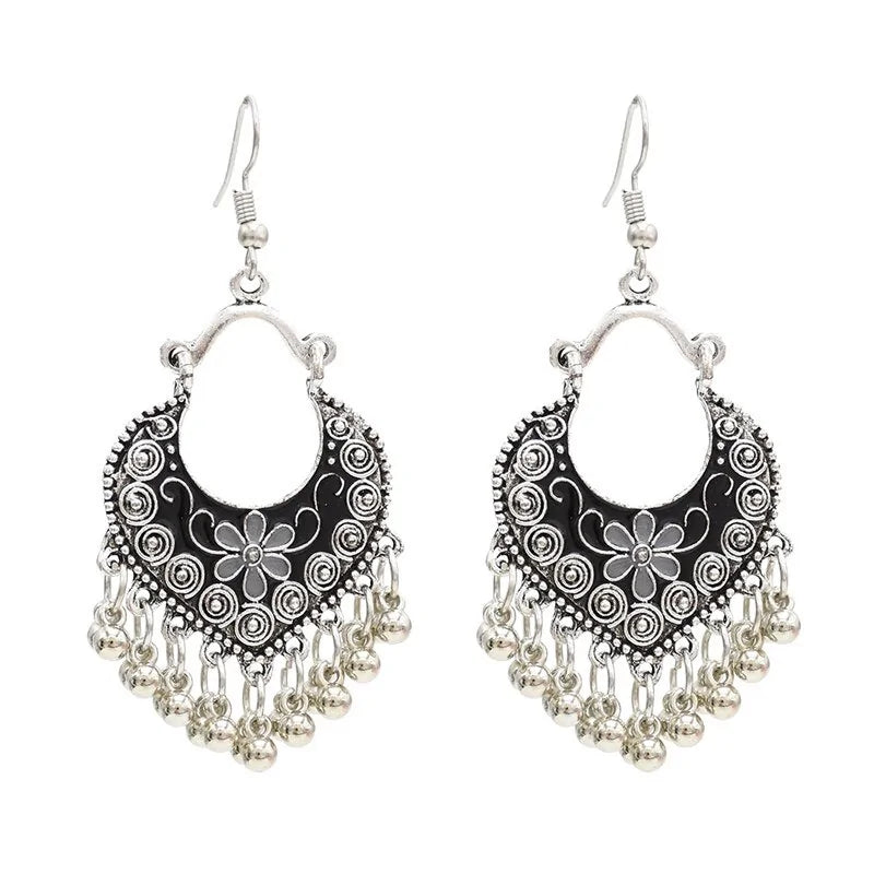 Egypt Vintage Silver Alloy Earrings for Women WEM Support (www.WEM.support)