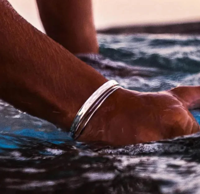 Men's Stainless Steel Open Bracelet HejK.com