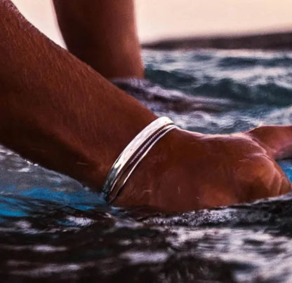 Men's Stainless Steel Open Bracelet HejK.com