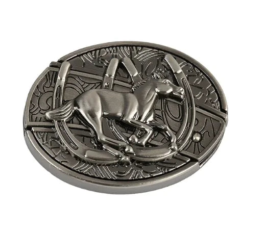 Universal Folding Knife Belt Buckle - Western Style (One Piece) HejK.com Marketplace LLC