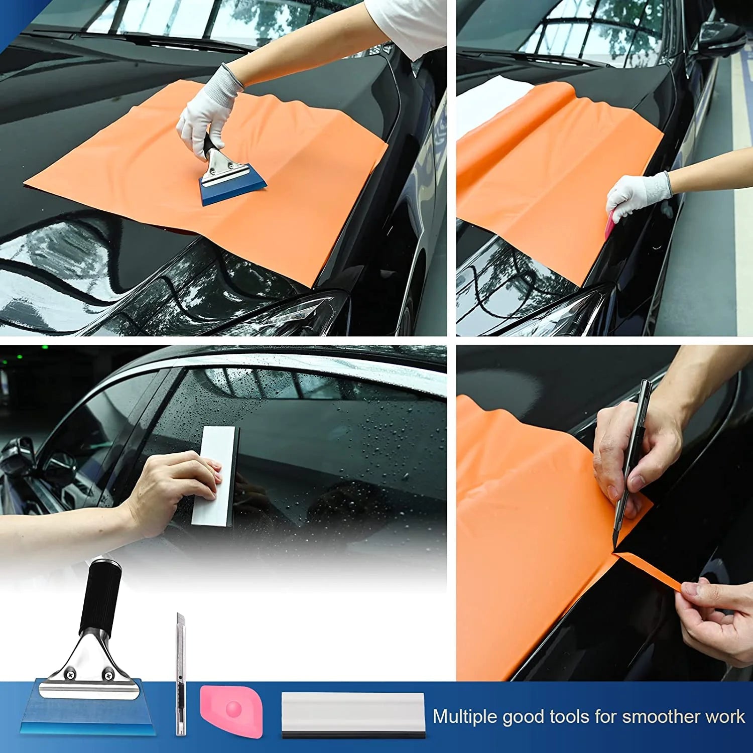 29 PCS Window Tint Tools Kit Car Auto Film Tinting Scraper Squeegee Installation WEM Support (www.WEM.support)