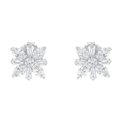 14K White Gold 1 1/4 cttw Diamond Stud Earring (H-I, SI1-SI2) WEM Support (www.WEM.support)