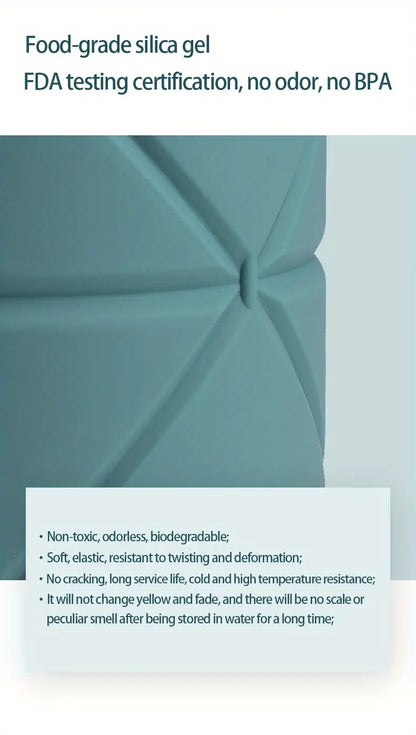 Copo de Água Dobrável de Silicone Portátil