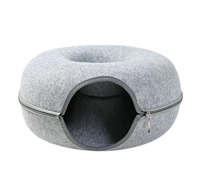 Round Woolen Cat Nest & Tunnel HejK.com Marketplace LLC