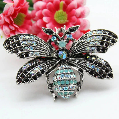 Antique Ornate Queen Bee Brooch WEM Support (www.WEM.support)