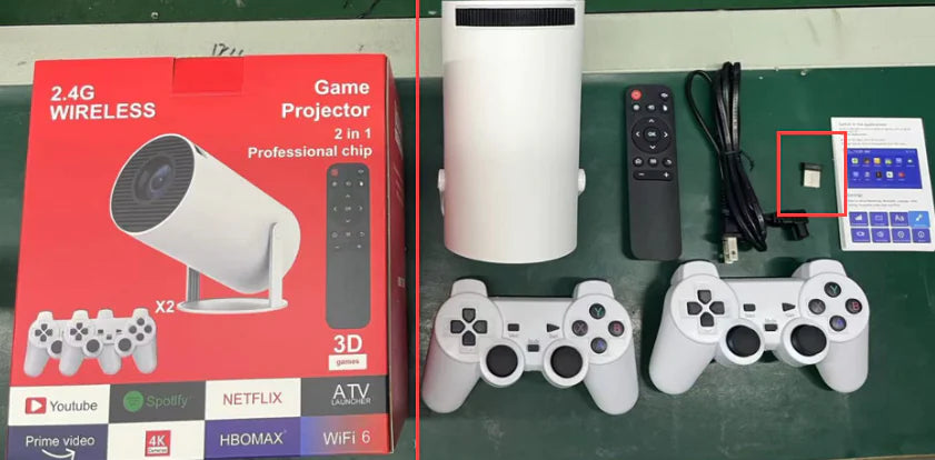 P30 Game Console Projector P30MAX HD Wireless Projection Screen Man-Machine Boxing King WEM Support (www.WEM.support)