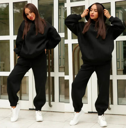 Women's Hooded Sweater And Pants Suit WEM Support (www.WEM.support)