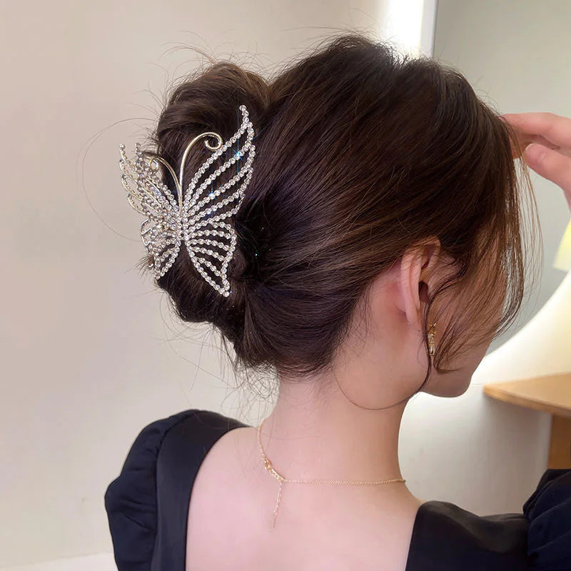 Pearl Butterfly Hair Clip WEM Support (www.WEM.support)