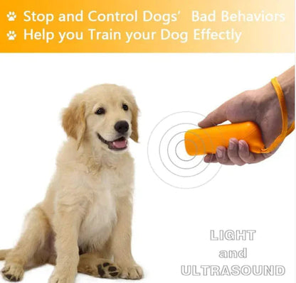 Handheld Ultrasonic LED Dog Trainer HejK.com