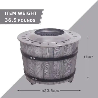 Smokeless Fire Pit Fueled By Wood Pelletsbrancheswood With A Woody Appearance WEM Support (www.WEM.support)