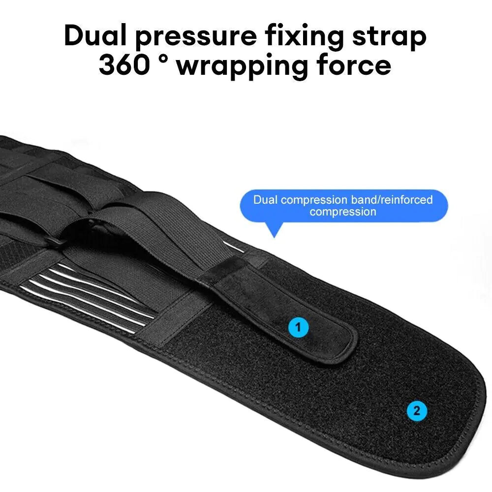 Adjustable Lower Back Brace Lumbar Support Waist Belt For Men Women Pain Relief WEM Support (www.WEM.support)