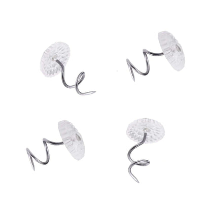 50 Pcs Upholstery Tacks Headliner Pins Clear Heads Twist Bed Fabric Sofa Chair WEM Support (www.WEM.support)