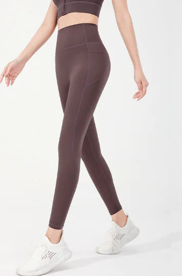 Lulu Nude High-Waist Fitted Yoga Pants HejK.com Marketplace LLC