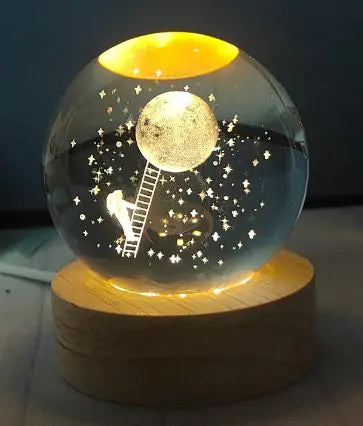USB Crystal Ball Night Light