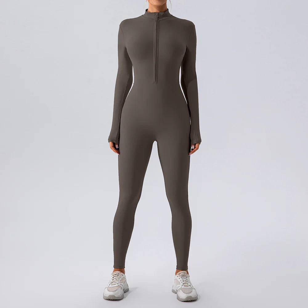 Fleece-Lined Yoga Jumpsuit WEM Support (www.WEM.support)