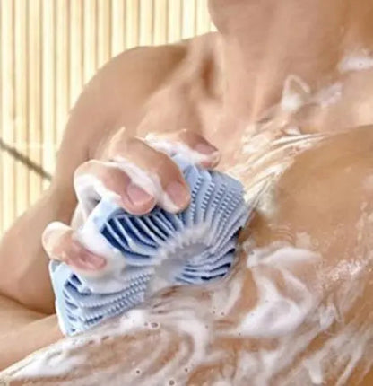Silicone Bath Massage Brush WEM Support (www.WEM.support)