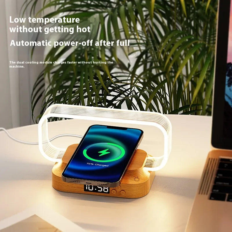 Multifunctional Lamp with Clock & Wireless Charger HejK.com