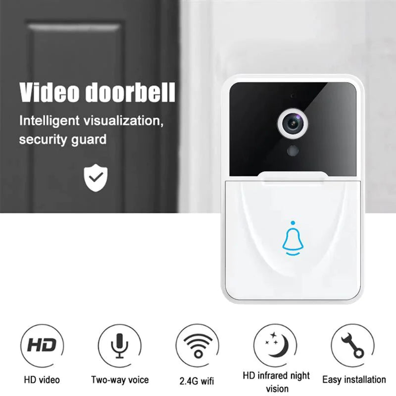 Wireless Security WiFi Smart Doorbell Intercom Video Camera Bell Chime Door Ring WEM Support (www.WEM.support)
