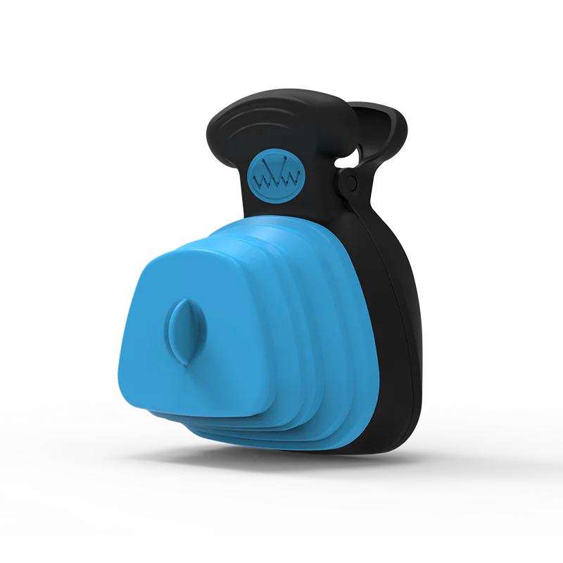 Pet Dog Poop Bag Dispenser with Foldable Poop Scoop WEM Support (www.WEM.support)