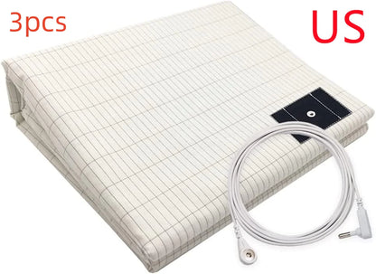 Grounding Silver Cotton Bed Sheet