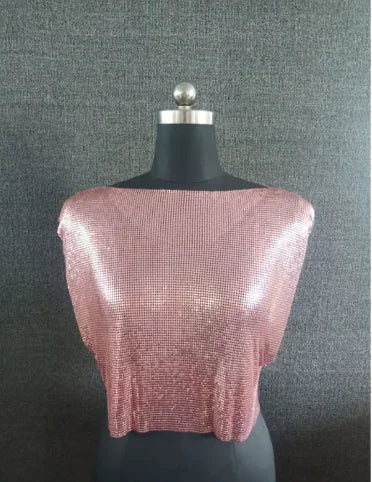 Women's Sequin Metallic Top WEM Support (www.WEM.support)