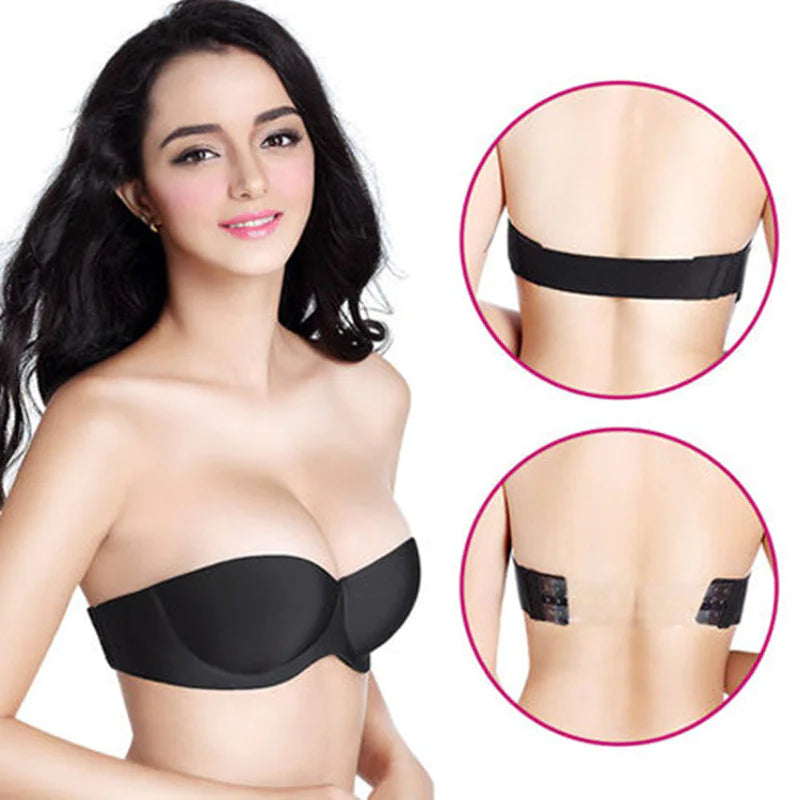 Strapless Glossy Invisible Bra WEM Support (www.WEM.support)