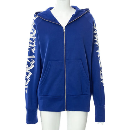 Letter Print Hoodie Sweatshirt