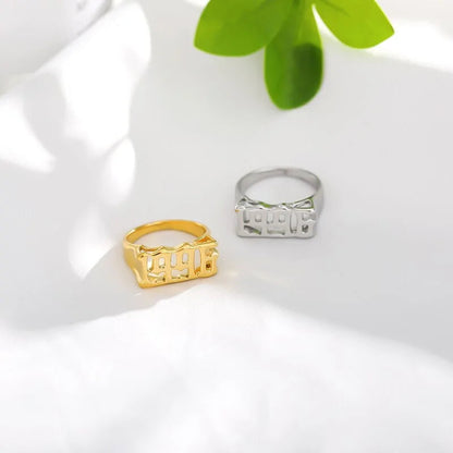 Stainless Steel Ring Year WEM Support (www.WEM.support)