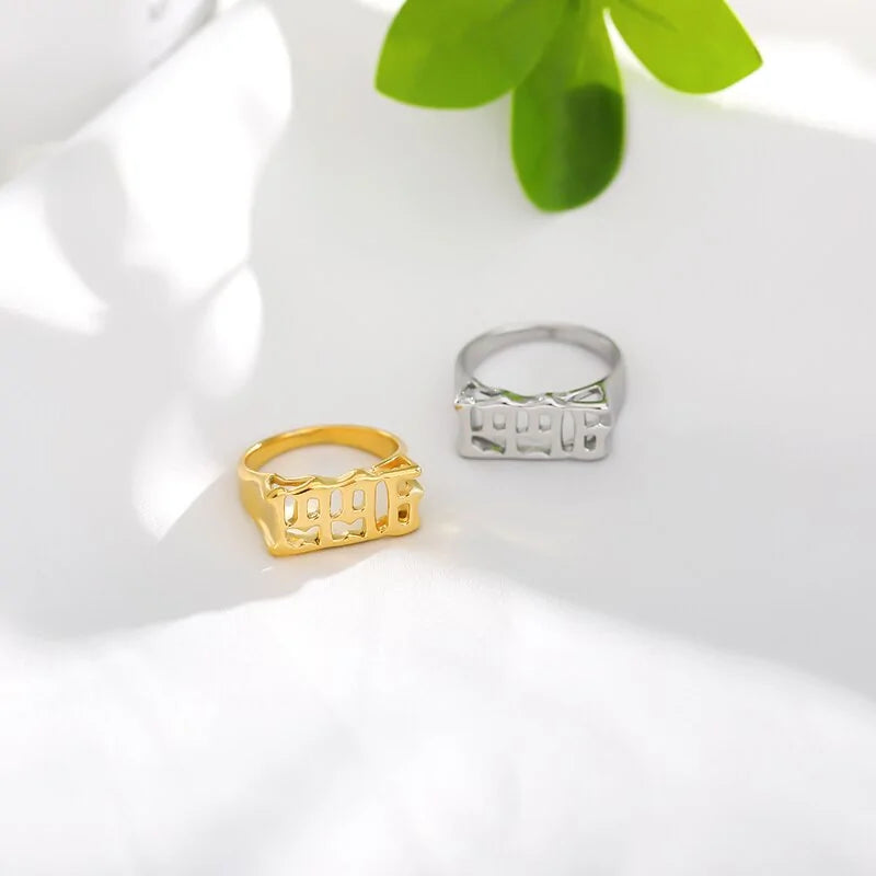 Stainless Steel Ring Year WEM Support (www.WEM.support)