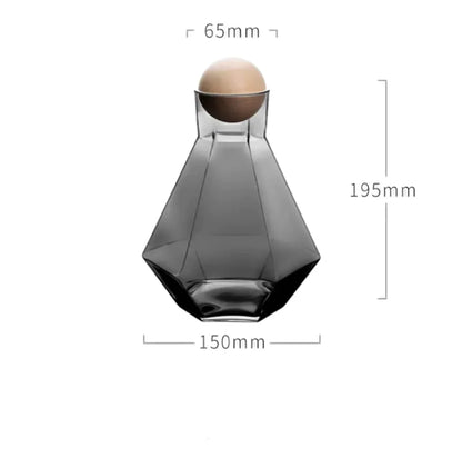 Six-Row Glass Cold Water Bottle