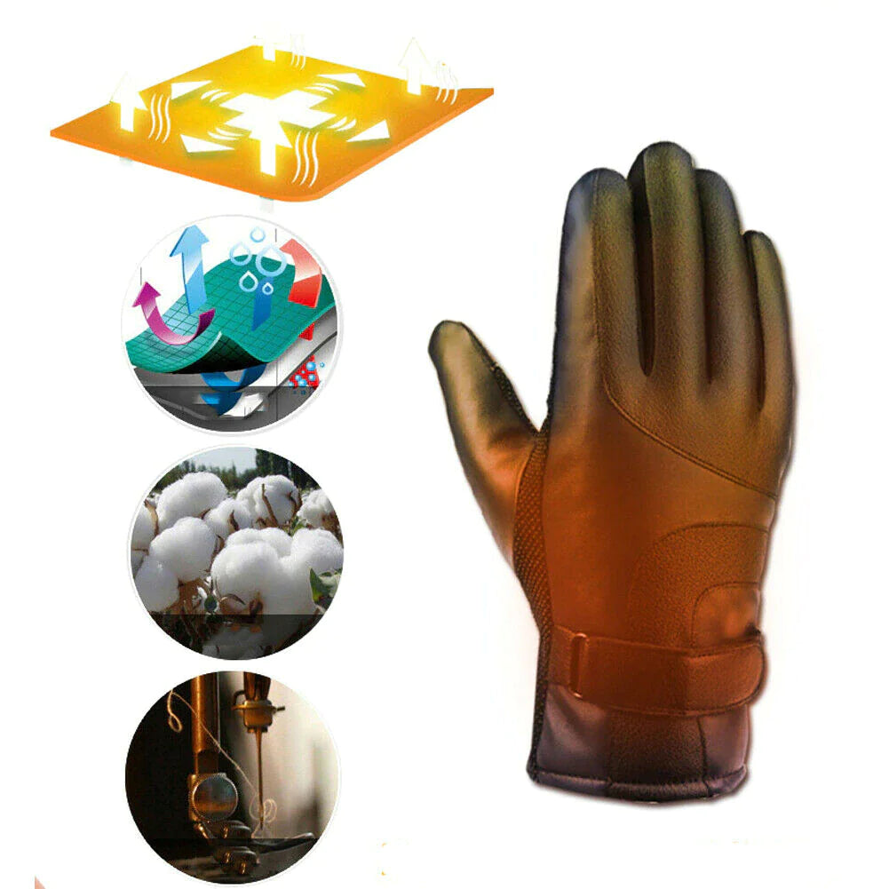 Electric USB Heated Gloves Winter Warming Thermal Ski Snow Hand Warm Windproof WEM Support (www.WEM.support)