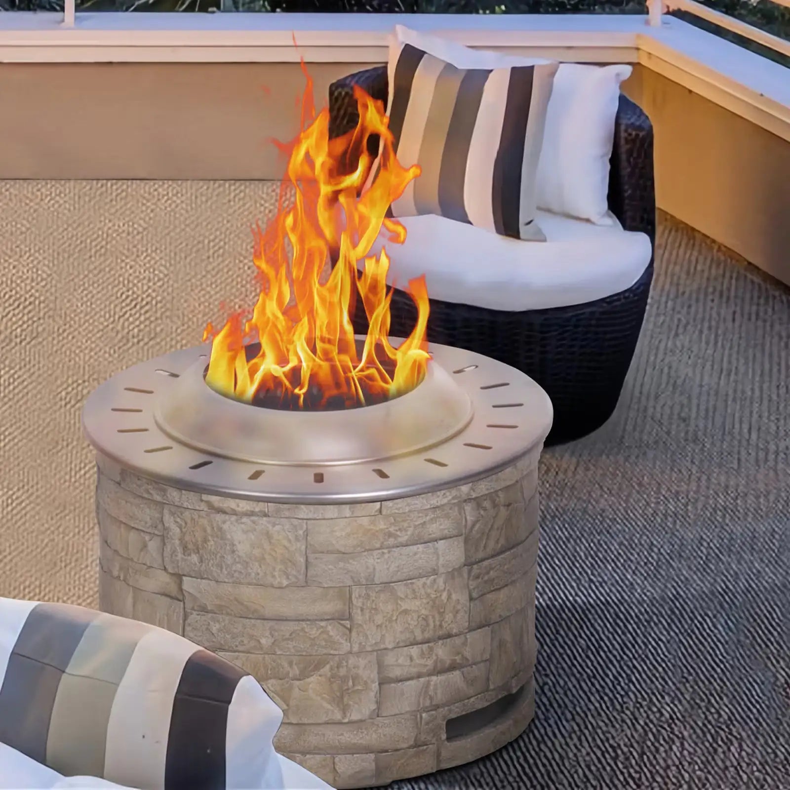 Stackstone Look Smokeless Firepit With Wood Pellet Twig Wood As The Fuel WEM Support (www.WEM.support)