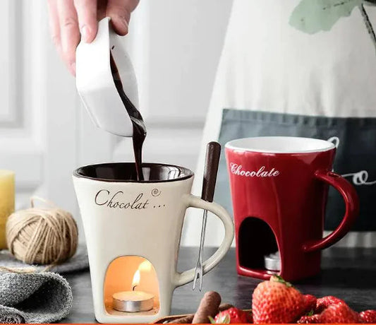 Chocolate Cheese Fondue Mug WEM Support (www.WEM.support)