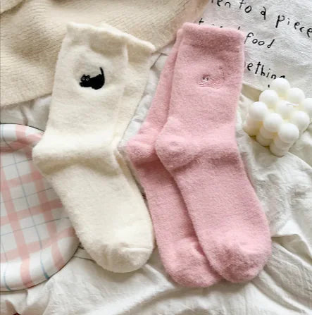 Women’s Thickened Plus Velvet Mid-Calf Warm Socks WEM Support (www.WEM.support)