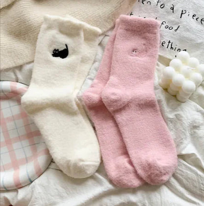 Women’s Thickened Plus Velvet Mid-Calf Warm Socks WEM Support (www.WEM.support)