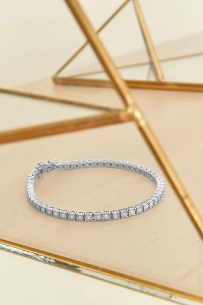 .925 Sterling Silver 1.0 Cttw Diamond Illusion-Set Miracle Plate Tennis Bracelet (I-J Color, I3 Clarity) - 7" WEM Support (www.WEM.support)