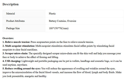 Portable Facial Micro-current Beauty Massager