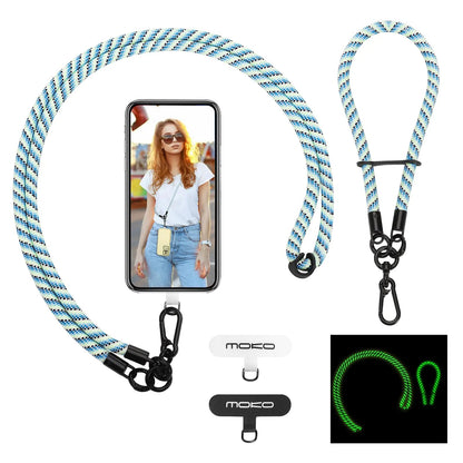 MoKo Crossbody Phone Lanyard, Adjustable Cell Phone Lanyard, Premium 8mm Thick Rope Mobile Phone Lanyard for iPhone, Samsung,and More | Phone Neck Strap×1, Wrist Strapx1, Lanyard Patch×2, Black HejK.com