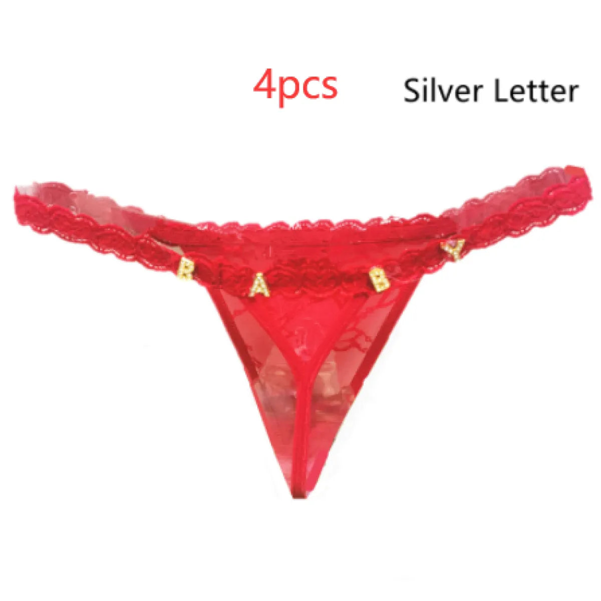 Women's Lace Transparent Rhinestone Letter Shorts WEM Support (www.WEM.support)