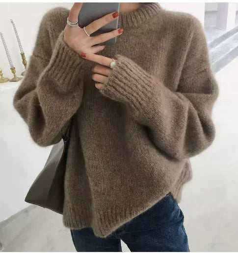 Women's New Loose Pullover Sweater Top WEM Support (www.WEM.support)