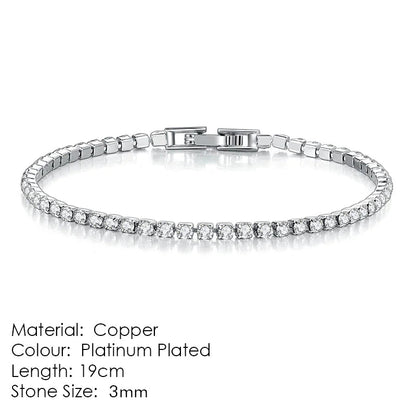 Women's Zircon Tennis Bracelet HejK.com Marketplace LLC
