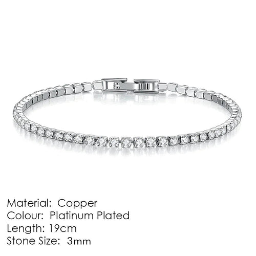 Women's Zircon Tennis Bracelet HejK.com Marketplace LLC