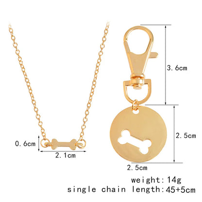Human Dog Bone Charm Necklace WEM Support (www.WEM.support)