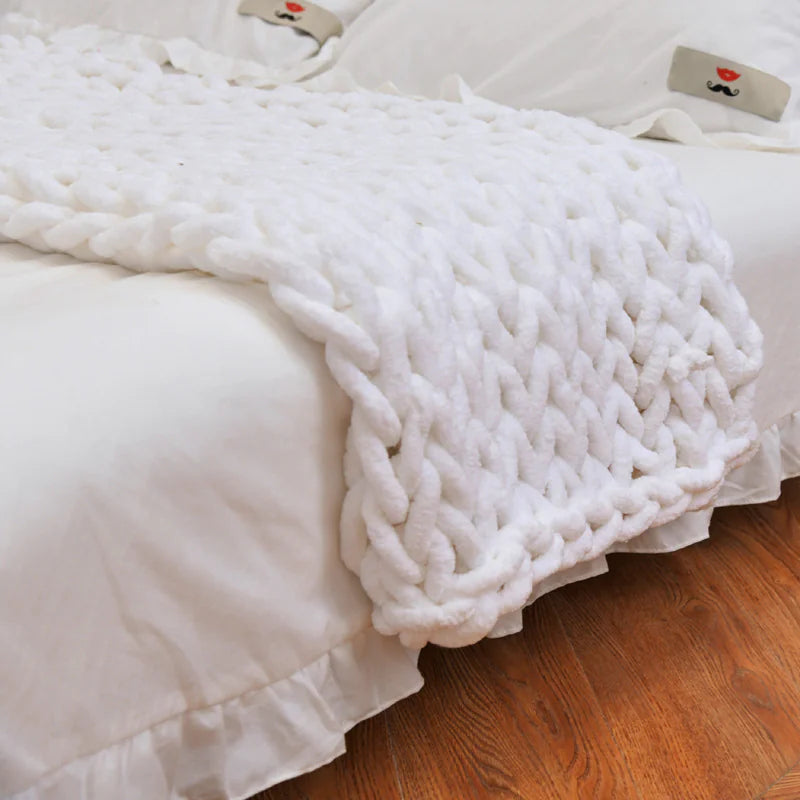 Weighted Knitted Wool Blanket WEM Support (www.WEM.support)