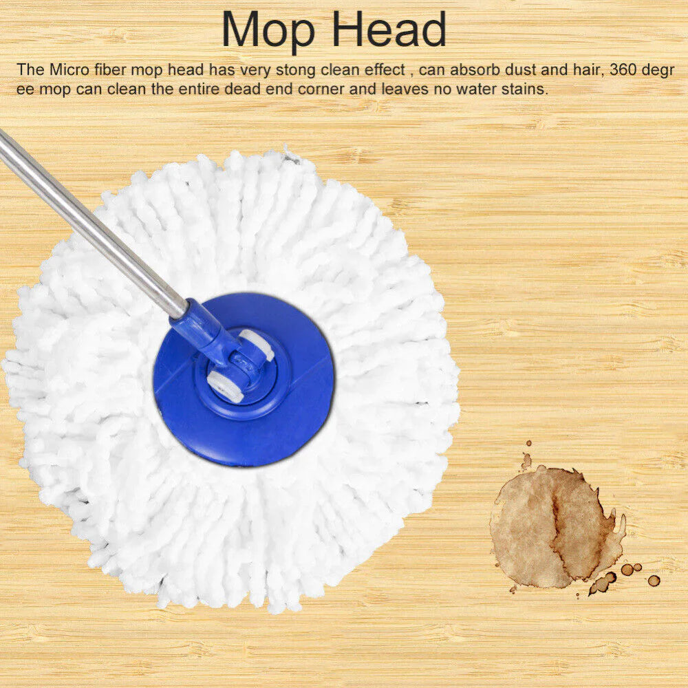 6 Pack Replacement Microfiber Mop Head Refill 360° Spin Easy Cleaning For Mop WEM Support (www.WEM.support)