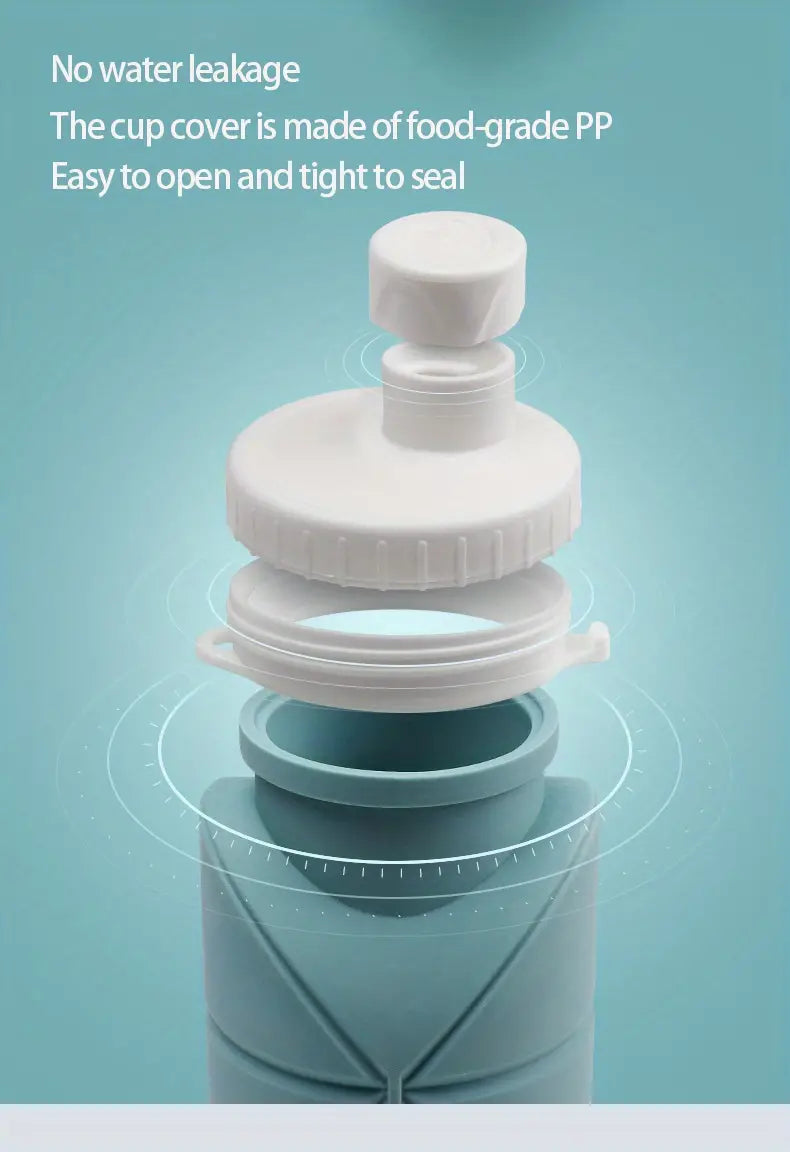 Copo de Água Dobrável de Silicone Portátil